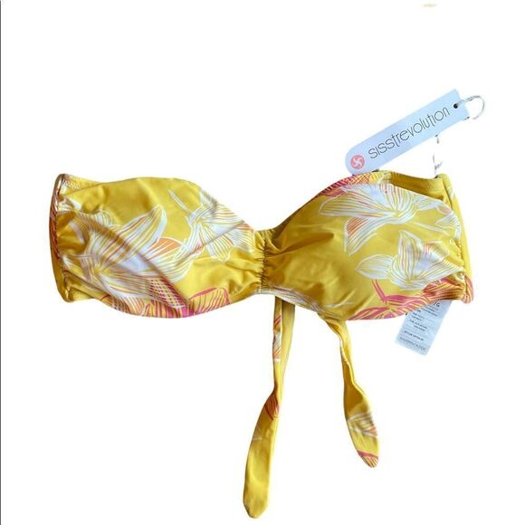 SISSTREVOLUTION  Bandeau Bikini Top Size L - Picture 2 of 6